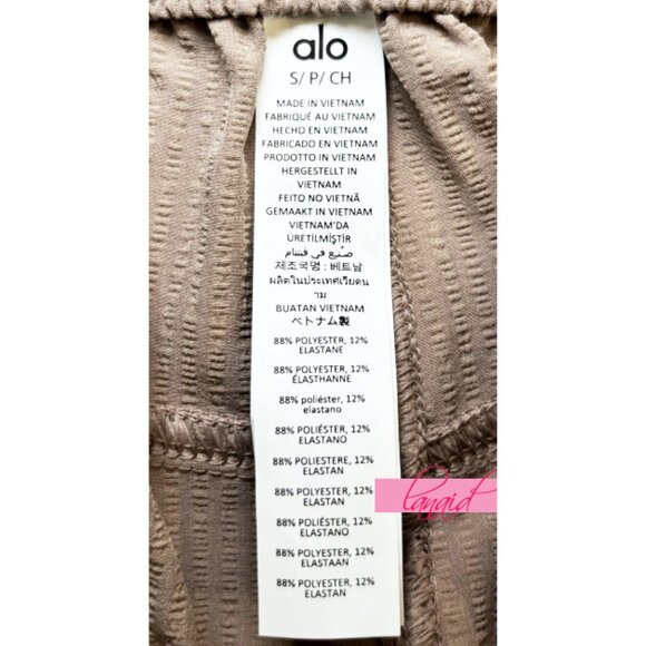 NEW Alo Dreamscape Cargo Wide Leg Pants Taupe Tan Oversized Utility Trousers S - Picture 11 of 13